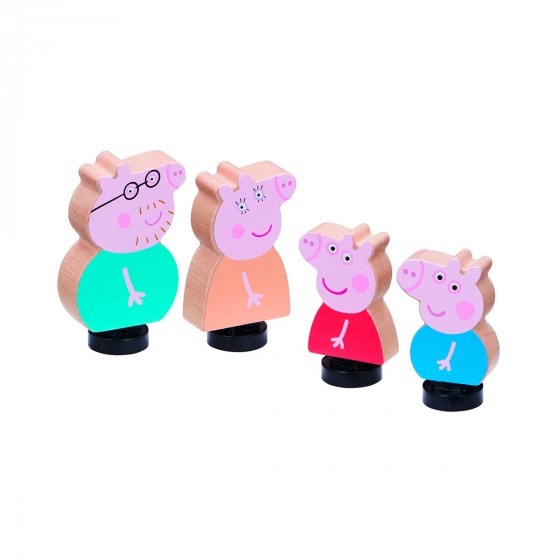 Рольові іграшки Дерев'яний набір фігурок Сім'я Пеппи, Peppa
