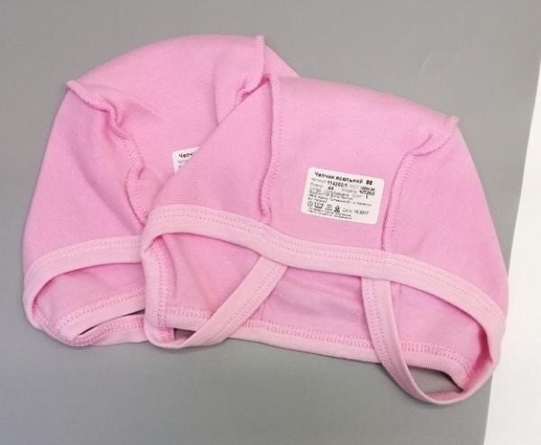 Чепчики, шапочки для новонародженних Чепчик з начосом, рожевий, КЕНА