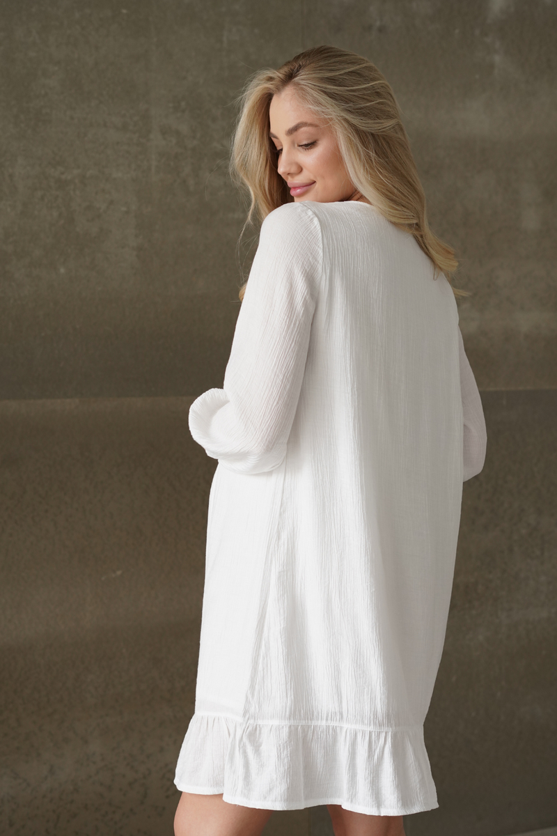 Платье для беременных, будущих мам, белый, To be, Белый, 42
