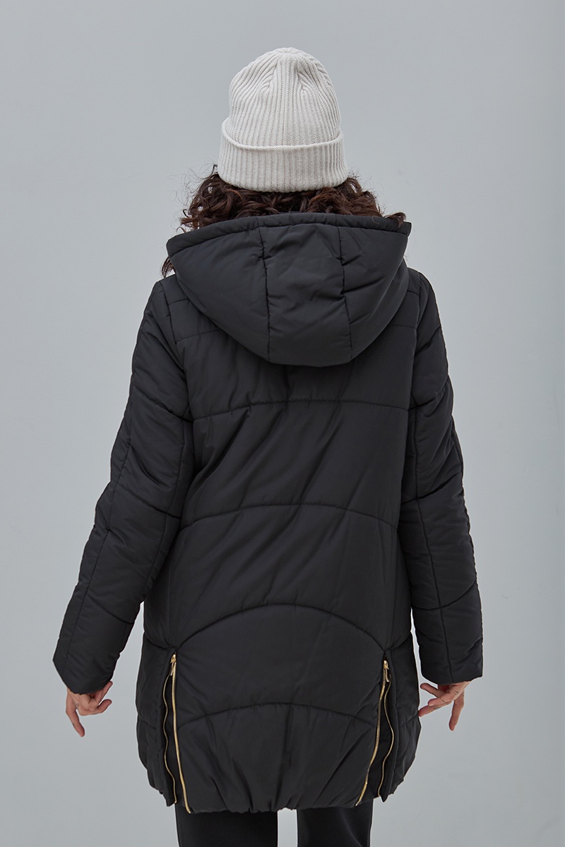 Зимняя куртка для беременных JENA , черная, Юла Мама, Черный, M