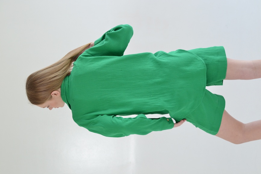 Спортивные костюмы Комплект муслиновый Sofa для беременных и кормящих, трава, Dizhimama