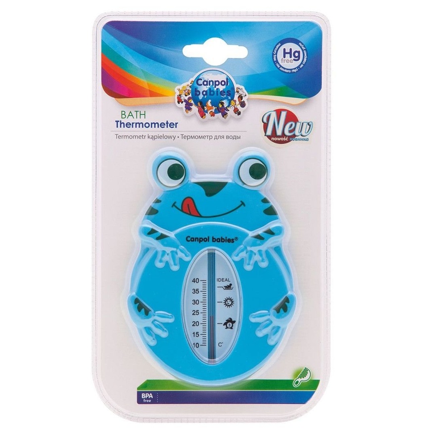 Термометры Термометр для воды Лягушонок, голубой, Canpol babies