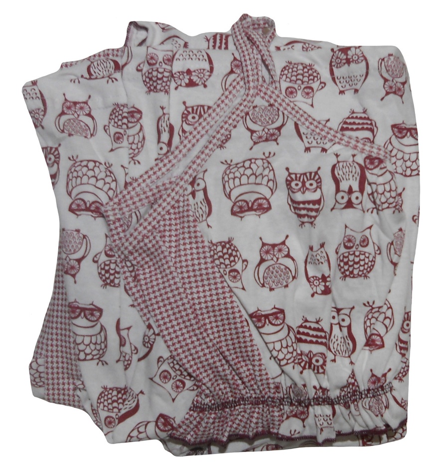 Ночнушки для кормления Ночная рубашка хлопковая в роддом Pink Owl, Укртрикотаж