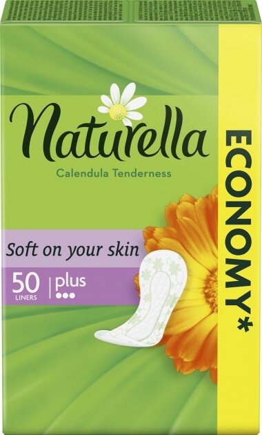 Гигиенические прокладки Ежедневные гигиенические прокладки Calendula Tenderness Plus 50 шт, Naturella