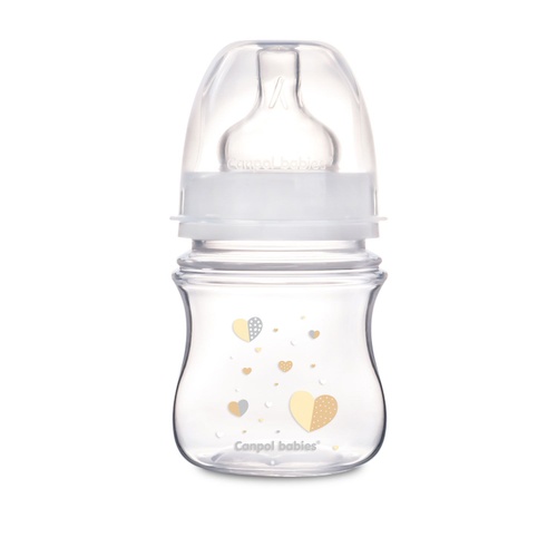 Пляшечки Антиколікова пляшечка з широким отвором EasyStart Newborn baby бежева, 120 мл, Canpol babies