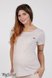 Футболки для беременных Минималистичная базовая футболка для беременных SOLO, бежевый меланж, Юла Мама Фото №1