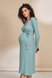 Плаття на кожен день Сукня на запах з теплого трикотажу для вагітних та годуючих Pamela, полин, Юла мама Фото №3