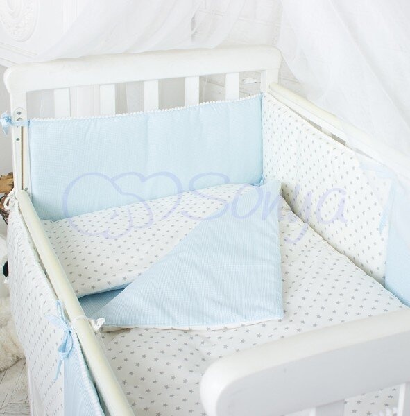 Постільна білизна Комплект Comfort мечта голубой, стандарт, 7 элементов, Маленькая Соня