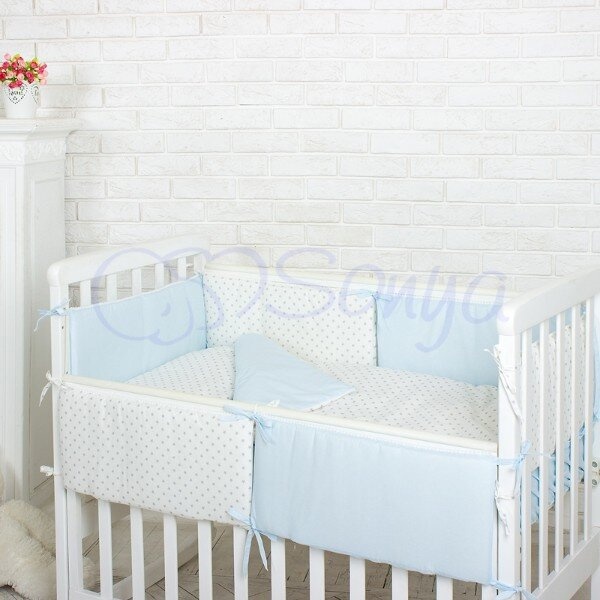 Постільна білизна Комплект Comfort мечта голубой, стандарт, 7 элементов, Маленькая Соня