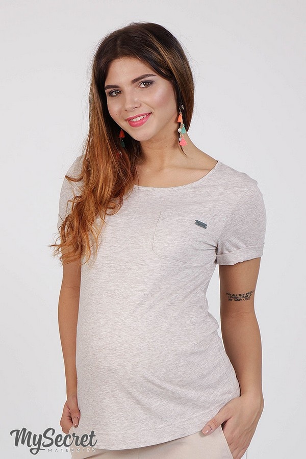 Мінімалістична базова футболка для вагітних SOLO, Юла Мама