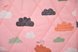 Бортики в ліжечко Бортик-захист в ліжечко Равлик, хмарки на рожевому, на всю ліжечко, MagBaby Фото №2