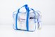 Удобные прозрачные сумки в роддом Прозрачная сумочка-косметичка в роддом для мамы, синяя, Mamapack. Фото №1