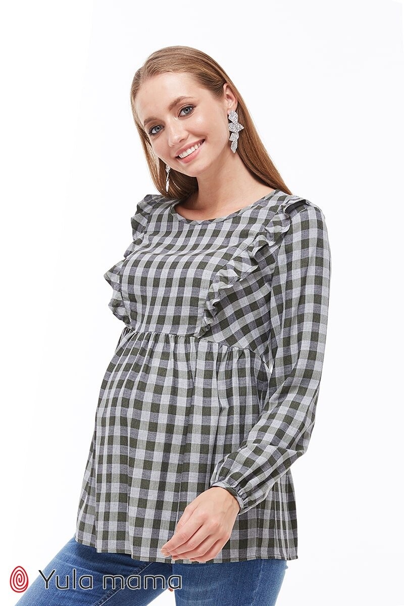 Блузы, рубашки Блузка с рюшами для беременных и кормящих MARCELA, Юла мама