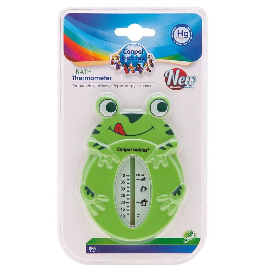 Термометри Термометр для води Жабеня, зелений, Canpol babies