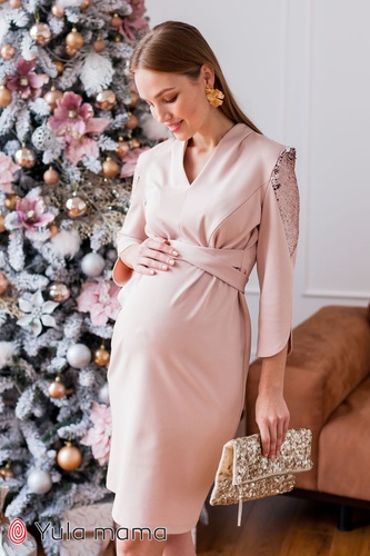 Платье для беременных и кормящих MIRELLA, Юла мама, Розовый, S
