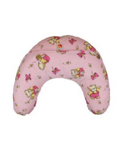Подушки для беременных и кормления Подушка для кормления с рисунком Мишки на розовом, Лежебока