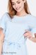 Блузы, рубашки Блузка для беременных и кормящих MARION, голубое шамбре, Юла мама Фото №2
