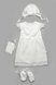 Одяг на христини Хрестильний комплект для дівчинки з льону (без крижми), Модний карапуз Фото №1