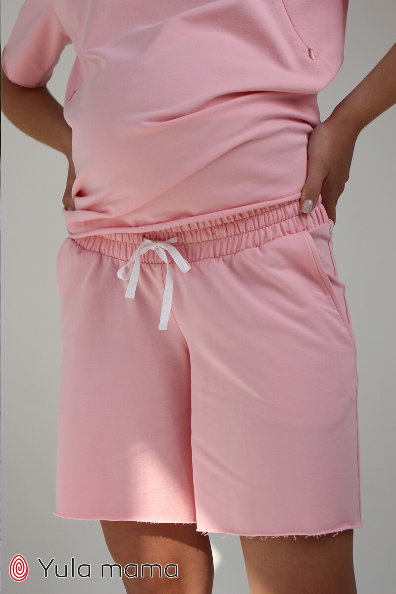 Спортивные костюмы Костюм с шортами для беременных и кормящих FREEDOM, розовый, Юла Мама