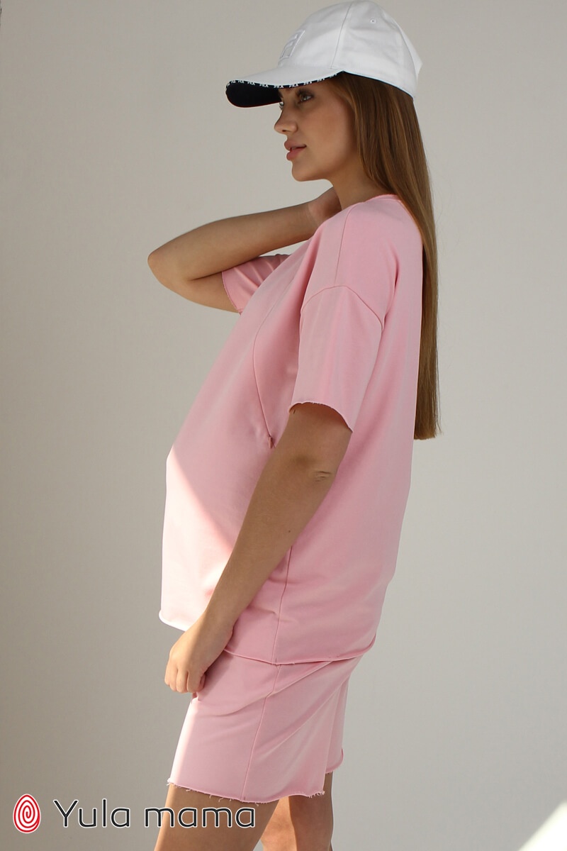 Спортивні костюми Костюм с шортами для вагітних і годуючих мам FREEDOM, рожевий, Юла Мама
