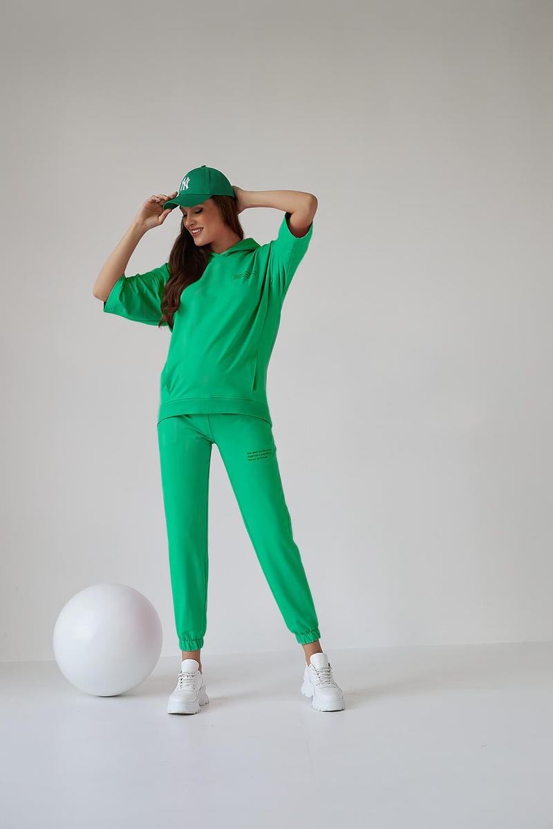 Спортивные костюмы Костюм спортивный для беременных и кормящих мам, ярко-зеленый, ТМ Dianora