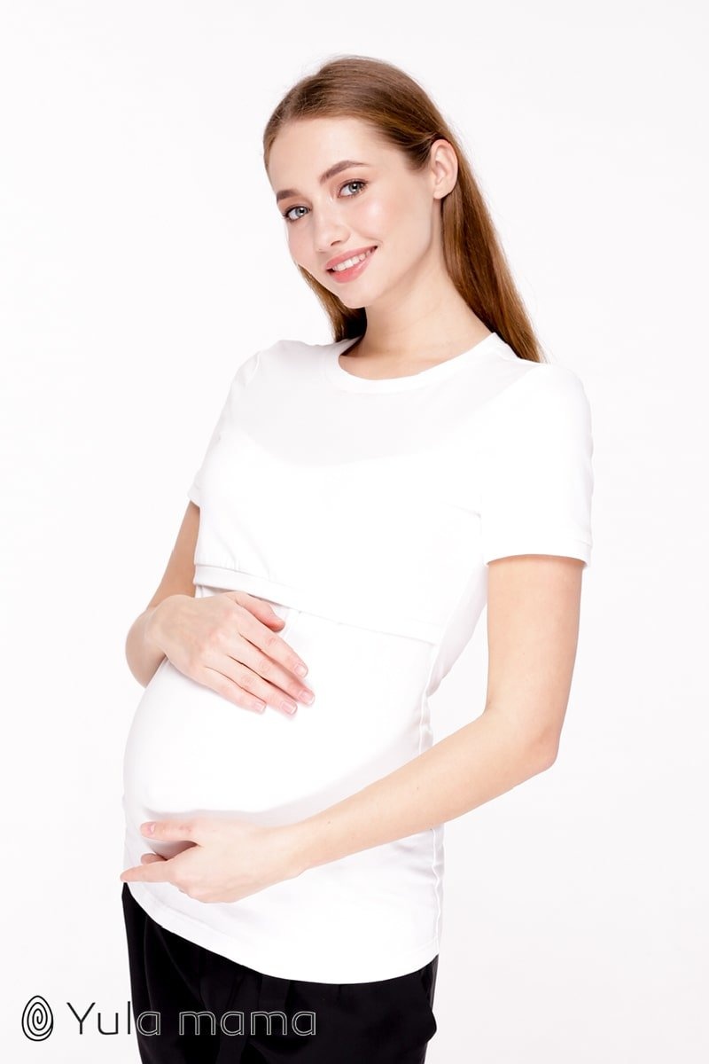 Трикотажна футболка для вагітних і годуючих мам CELINE, Юла мама