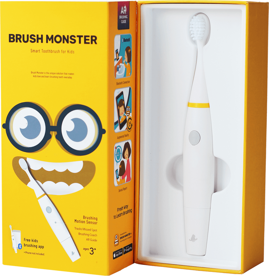 Электрическая детская зубная щетка с дополненной реальностью, Brush Monster