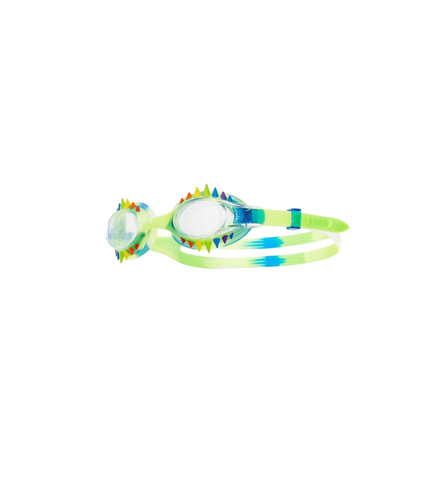 Окуляри для плавання TYR Swimple Spike Tie Dye Kids, Blue/Clear/Rainbow (217),TYR, Разноцветный
