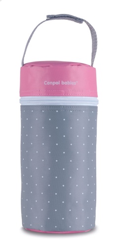 Термоупаковка Термоупаковка мягкая в точки, розово-серый, Canpol babies