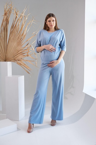 Свитшоты, свитера Кофта для беременных 2159 1530, голубой, Dianora