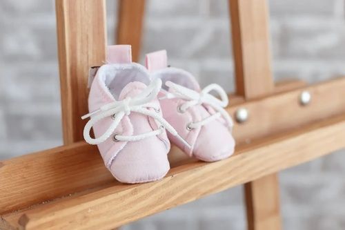 Пинетки Пинетки хлопчатобумажные, розовые, Magbaby