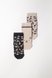 Носочки Носочки детские Леопард набор 3 шт, черный, бежевый, Мамин Дом Фото №1