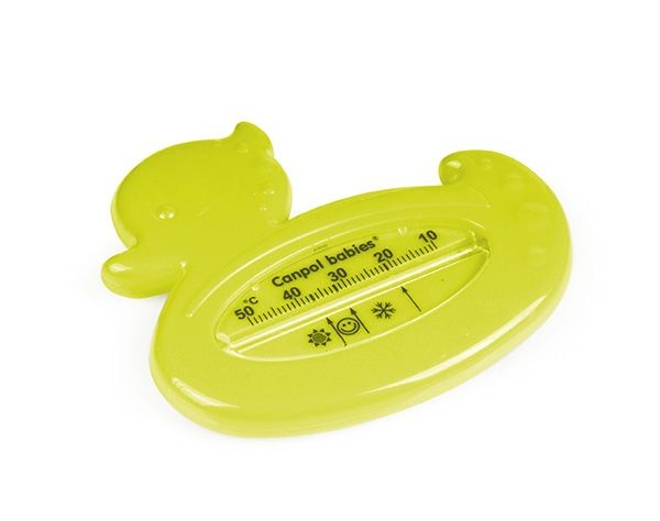 Термометры Термометр для воды Уточка, зеленый, Canpol babies
