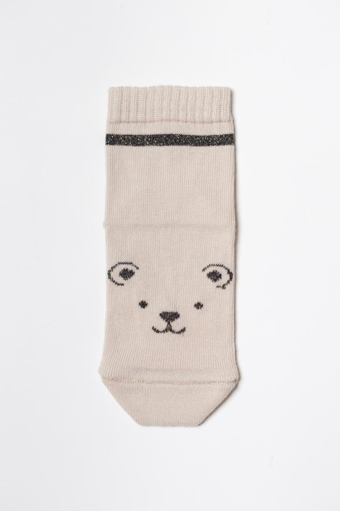Шкарпетки Шкарпетки дитячі Леопард, набір 3 шт, чорний, бежевий, Мамин Дом