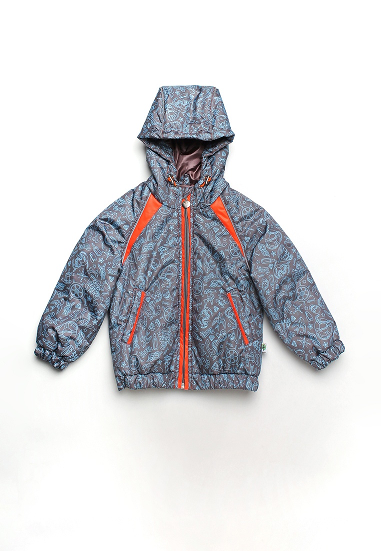 Куртки і пальта Куртка дитяча для хлопчика Море, сіра, Модний карапуз