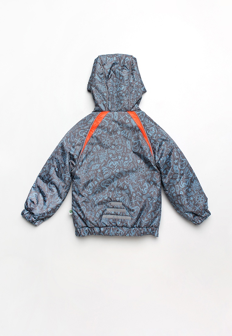 Куртки і пальта Куртка дитяча для хлопчика Море, сіра, Модний карапуз