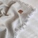 Одеяла и пледы Плед Муслин Жатка с бахромой серый, Маленькая Соня Фото №3