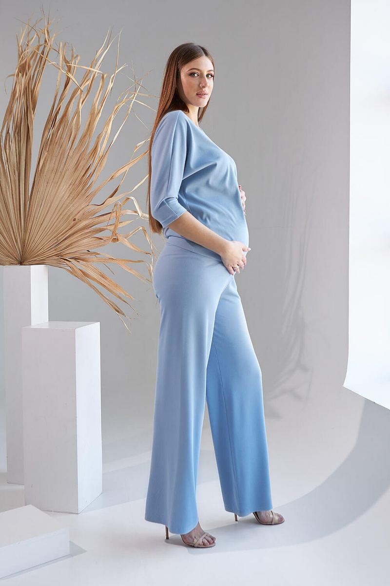 Світшоти, худі Кофта для вагітних 2159 1530, блакитний, Dianora