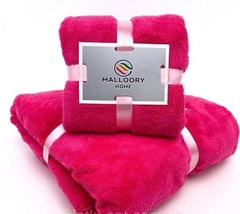 Полотенца Комплект полотенец (микрофибра) Mallory красный 2 шт, Home Textiles