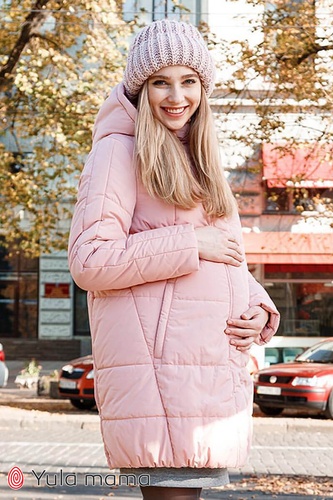 Зимняя куртка для беременных JENA пыльный пудра, Юла Мама