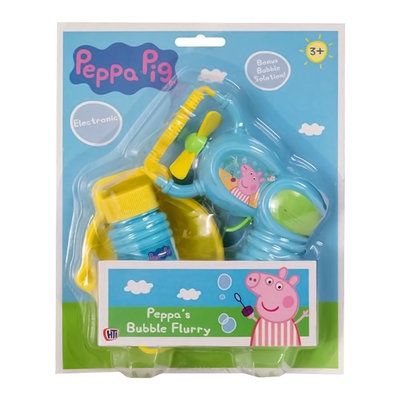 Игрушки для купания Игровой набор с мыльными пузырями PEPPA PIG БАББЛ-ВСПЛЕСК (с электронным бластером), Peppa