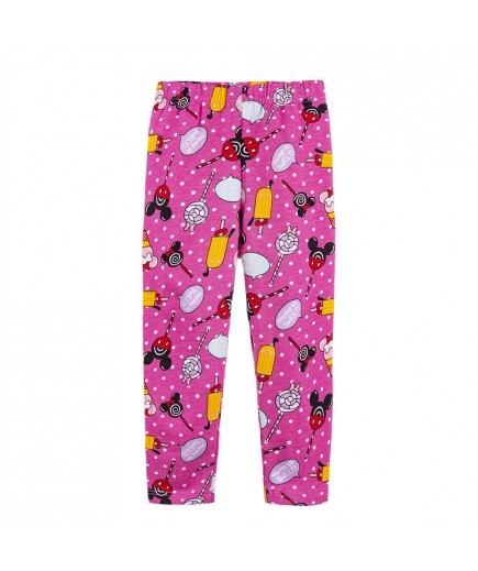 Штаны детские Леггинсы для девочек, LEG15065, розовый/разноцветный, Мамин Дом