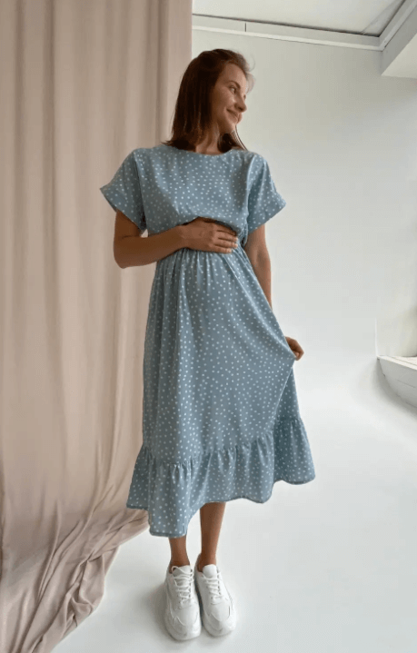 Платье для беременных и кормящих мам 4337748, мятный, To be, Мятный, 42