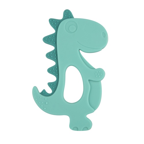 Прорізувачі Іграшка-прорізувач силіконова Динозавр, зелений, Canpol babies