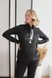 Спортивные костюмы Спортивный костюм на флисе для беременных и кормящих мам 4143057-68, черный янтарь, To be Фото №3