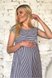 Плаття на кожен день Сукня міді для для вагітних і годуючих мам, синій в смужку, Dianora Фото №3