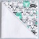 Наматрасники Непромокаемый наматрасник Water Sheet Cats, мятный, 70х120, COSAS Фото №3
