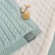 Одеяла и пледы Плед на подкладке WellSoft Коса, светлая мята Маленькая Соня Фото №3