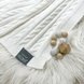Одеяла и пледы Плед вязаный Косы белый, Маленькая Соня Фото №2
