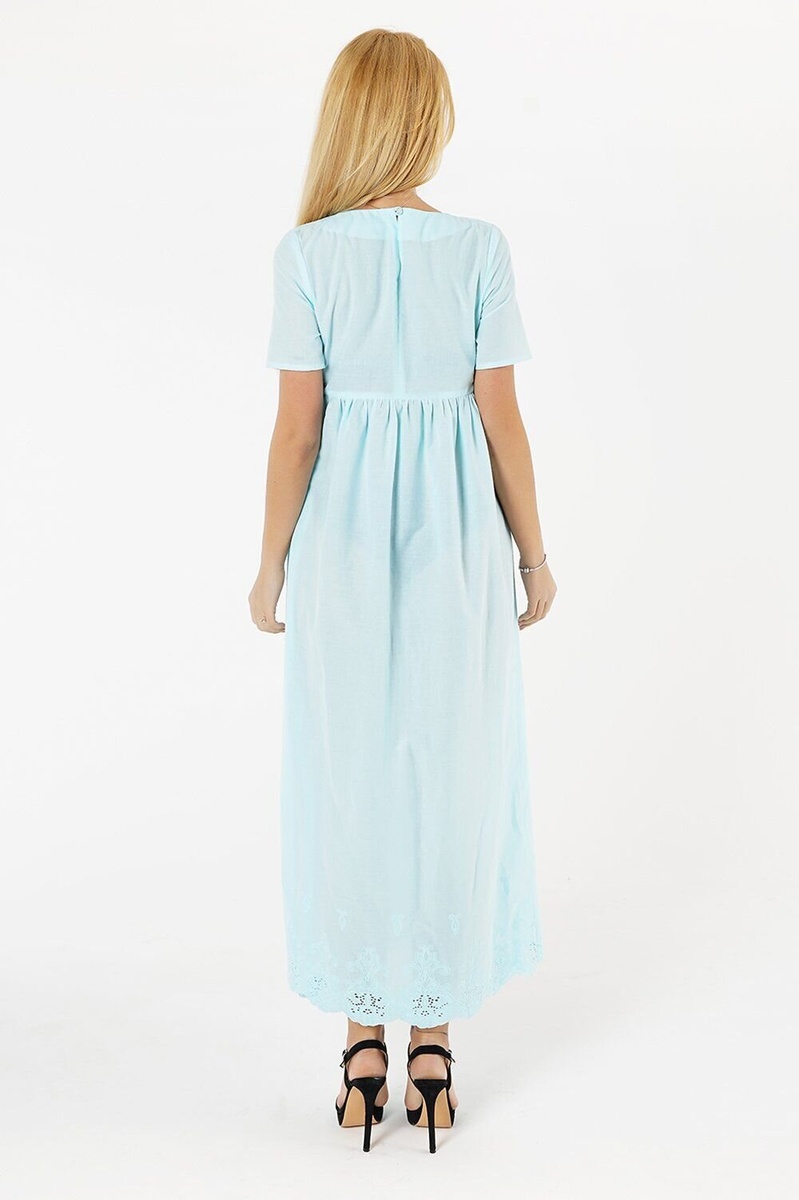 Платье для беременных и кормящих мам , голубой,To Be, Голубой, 42